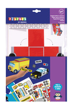 Pyssel Pappersbilar & Stickers Playbox